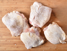 Load image into Gallery viewer, 4 Chicken Thighs: Bone-IN, Skin on